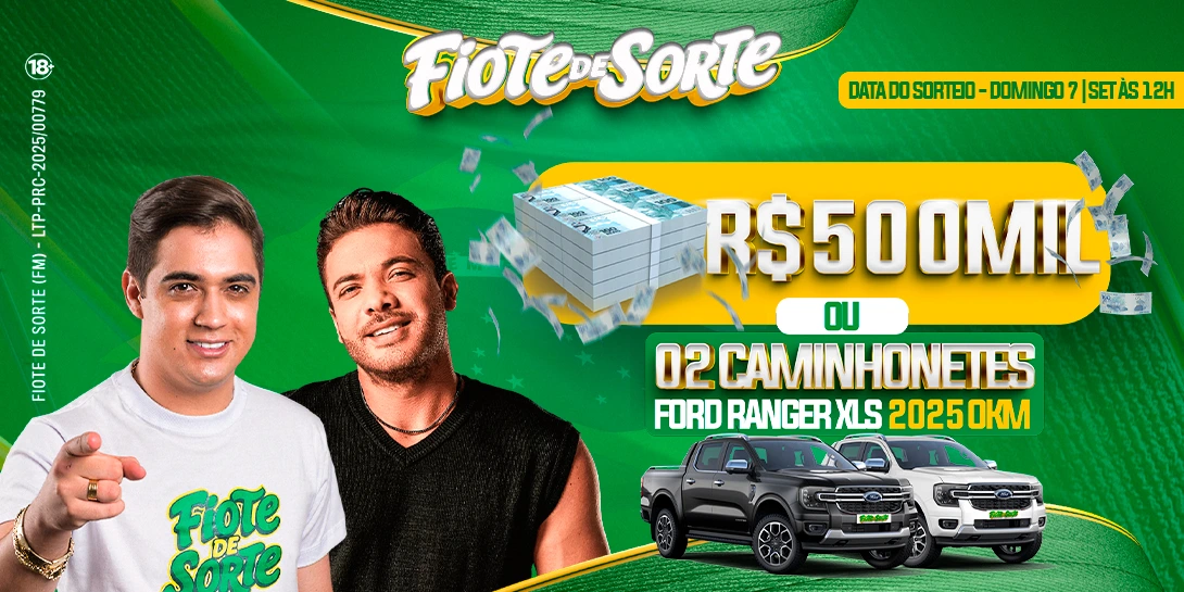 500 MIL OU 02 CAMINHONETES FORD RANGER 2025