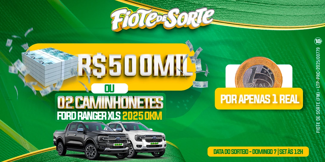 500 MIL OU 02 CAMINHONETES FORD RANGER 2025